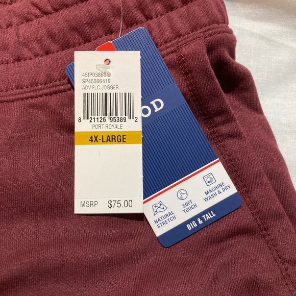 Men’s Izod Advance Fleece Joggers, size 4XLT, NWT! $75.00! - Picture 5 of 7
